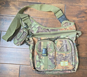 Explorer Wildland Woodland Camo Tactical Messenger Bag Multi Pocket, Expandable